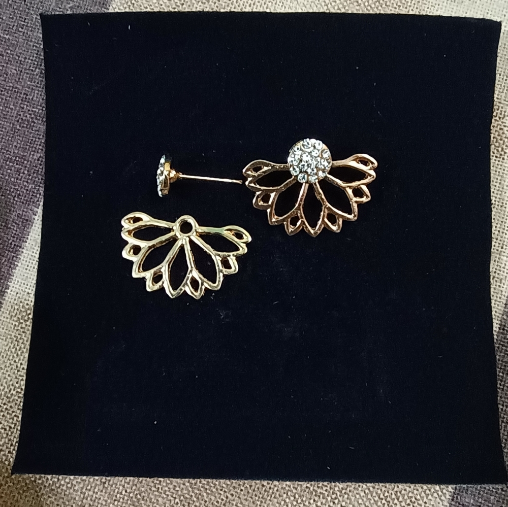 Studded two way earrings - Picture 4 of 7